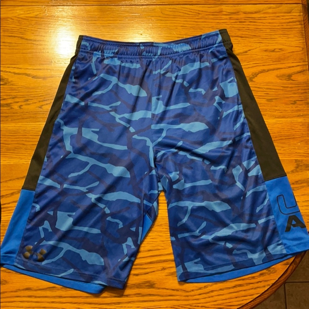 Boys blue under armour shorts